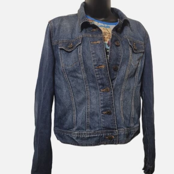 GAP WOMENS DENIM JACKET SIZE XL - Picture 1 of 9